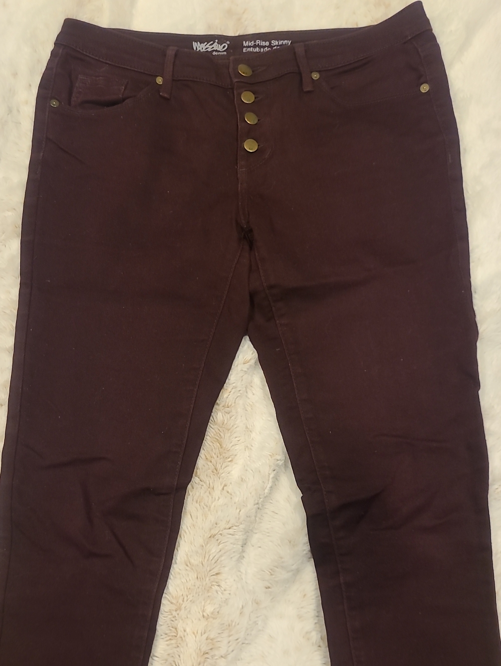 Mossimo Supply Co. Skinny Jeans in Deep Plum